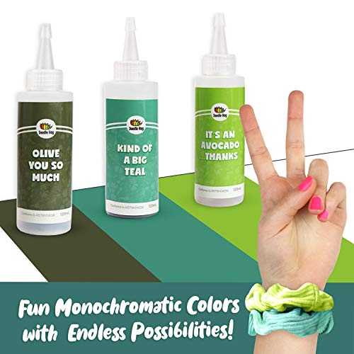 Teal & Green Tie Dye Colors in Fancy Plants Greens Tie Dye Kit Ty...