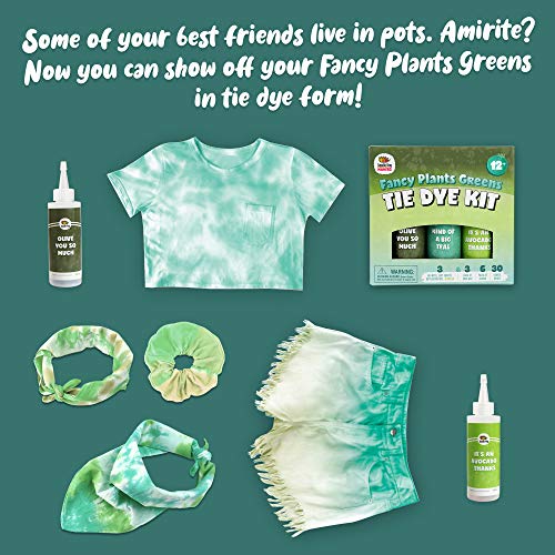 Teal & Green Tie Dye Colors in Fancy Plants Greens Tie Dye Kit Ty...