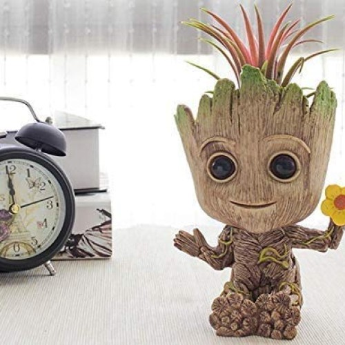 Pen Pot Tree Cute Baby Pens Holder or Flower Pot with Drainage Hol...