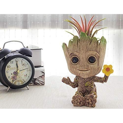Pen Pot Tree Cute Baby Pens Holder or Flower Pot with Drainage Hol...