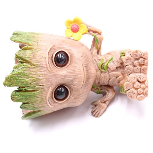 Pen Pot Tree Cute Baby Pens Holder or Flower Pot with Drainage Hol...