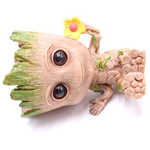 Pen Pot Tree Cute Baby Pens Holder or Flower Pot with Drainage Hol...