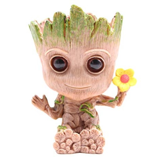 Pen Pot Tree Cute Baby Pens Holder or Flower Pot with Drainage Hol...