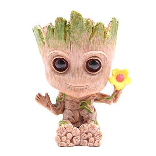 Pen Pot Tree Cute Baby Pens Holder or Flower Pot with Drainage Hol...