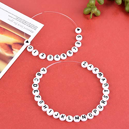 DoreenBow 1850PCS Acrylic Letter Beads A-Z Letter and Number Beads...