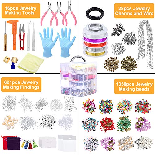 DoreenBow 2015PCS DIY Jewelry Making Supplies Kit Jewelry Beads an...