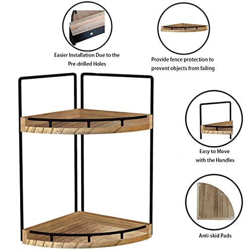 2-Tier Corner Bathroom Counter Organizer,Dorhors Tray and Vanity O...