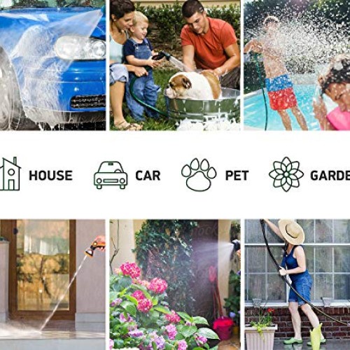 Double Couple Garden Hose Flexible Car Wash Water Hose - Super Dur...
