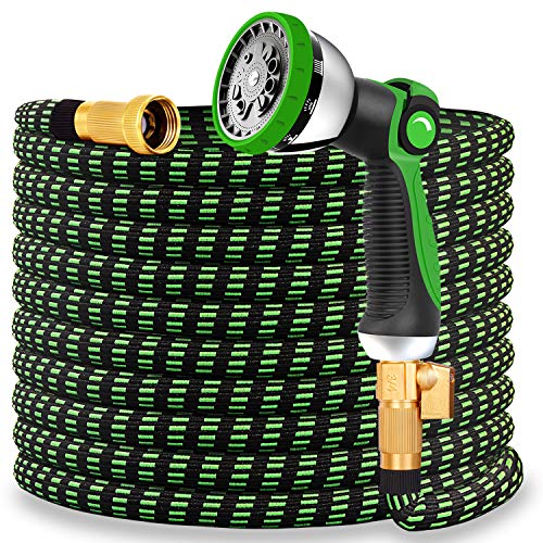Expandable Garden Hose 2020 Updated Expanding Water Hose with 10 F...
