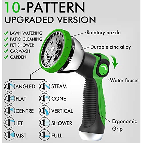 Expandable Garden Hose 2020 Updated Expanding Water Hose with 10 F...