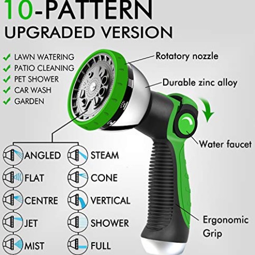 Expandable Garden Hose 2020 Updated Expanding Water Hose with 10 F...