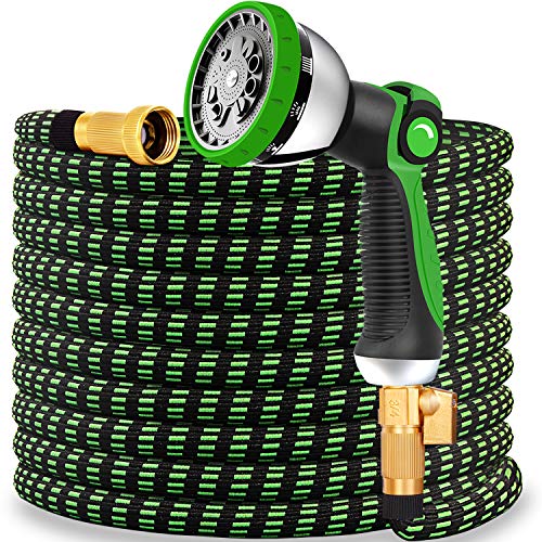 Expandable Garden Hose 2020 Updated Expanding Water Hose with 10 F...