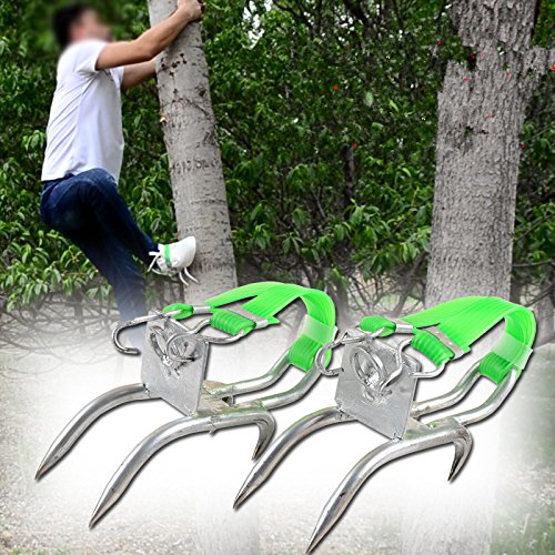 DUOSHIDA Pole Climbing Spikes, Tree Climbing Tool for Hunting Obse...