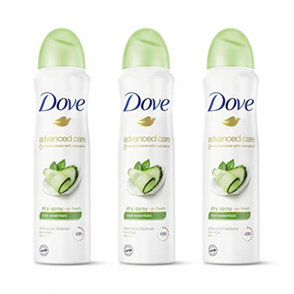 Dove Advanced Care Dry Spray Antiperspirant Deodorant for Women, C...