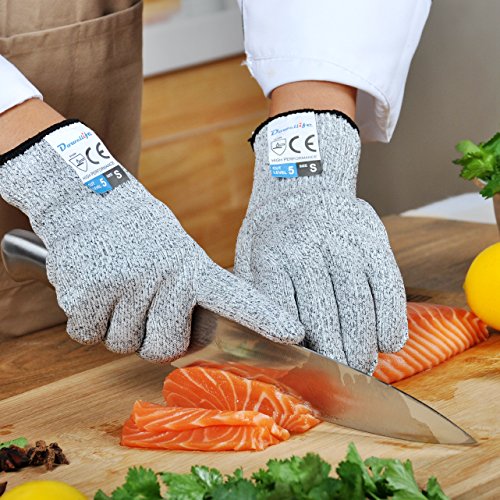Dowellife Cut Resistant Gloves Food Grade Level 5 Protection, Safe...