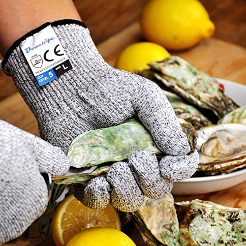 Dowellife Cut Resistant Gloves Food Grade Level 5 Protection, Safe...
