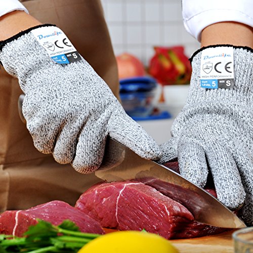 Dowellife Cut Resistant Gloves Food Grade Level 5 Protection, Safe...
