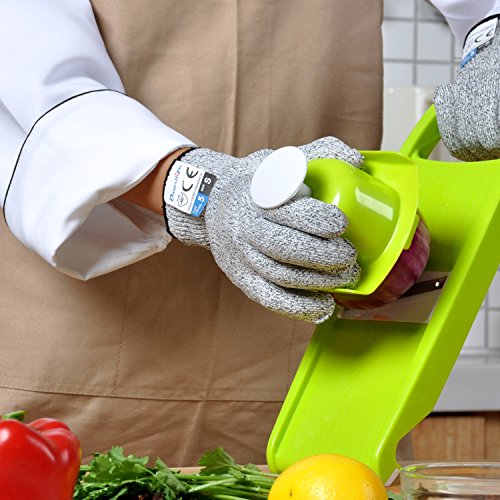 Dowellife Cut Resistant Gloves Food Grade Level 5 Protection, Safe...