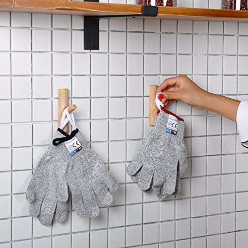 Dowellife Cut Resistant Gloves Food Grade Level 5 Protection, Safe...