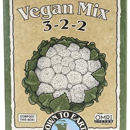 Down to Earth Organic Vegan Fertilizer Mix 3-2-2, 5 lb