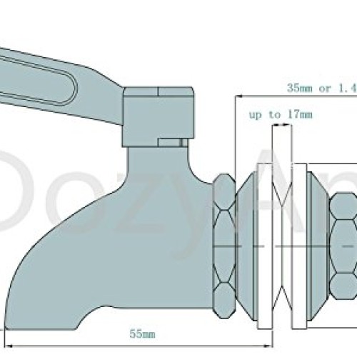 Updated More Durable Beverage Dispenser Replacement Spigot,Stainle...
