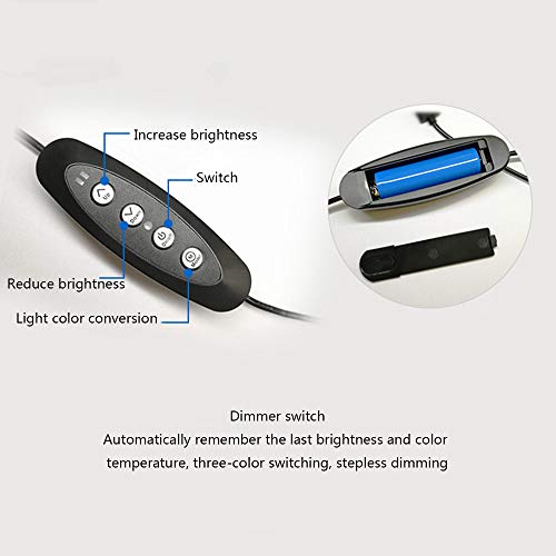 Book Light, 80 LED USB Rechargeable Reading Light with 3 Brightnes...