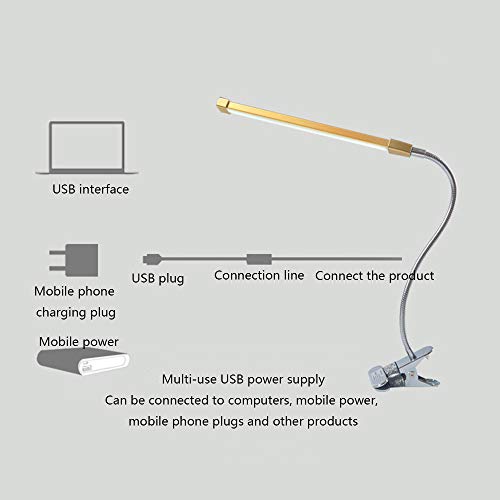 Book Light, 80 LED USB Rechargeable Reading Light with 3 Brightnes...