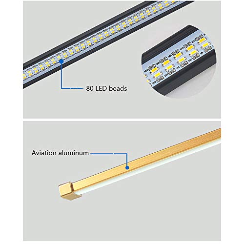 Book Light, 80 LED USB Rechargeable Reading Light with 3 Brightnes...