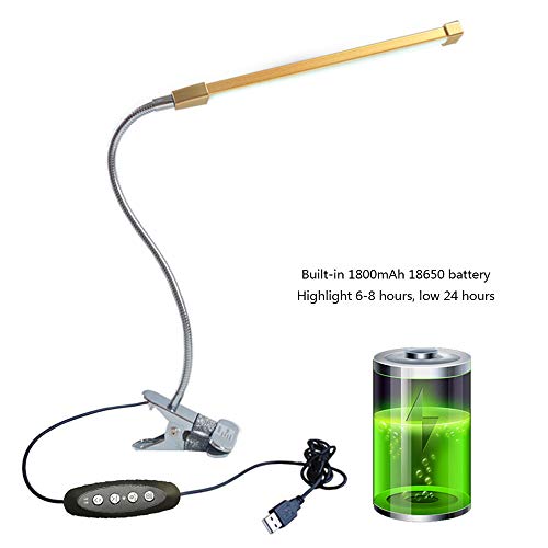 Book Light, 80 LED USB Rechargeable Reading Light with 3 Brightnes...