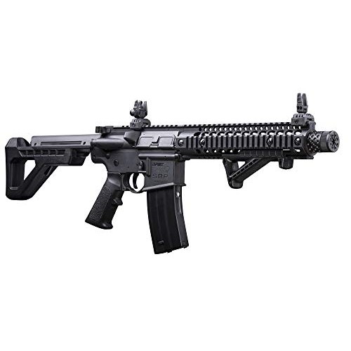 DPMS Full Auto SBR CO2-Powered BB Air Rifle with Dual Action Capa...