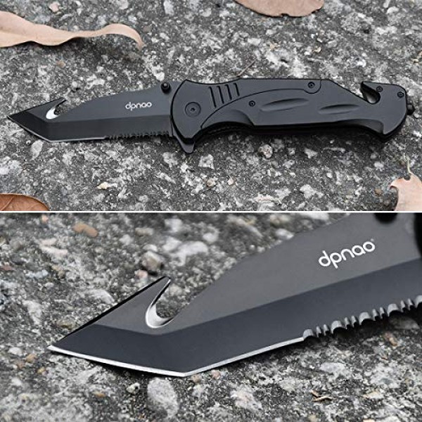 DPNAO DP-09 Pocket Folding knife Hunting Serrated Edge Portable Po...