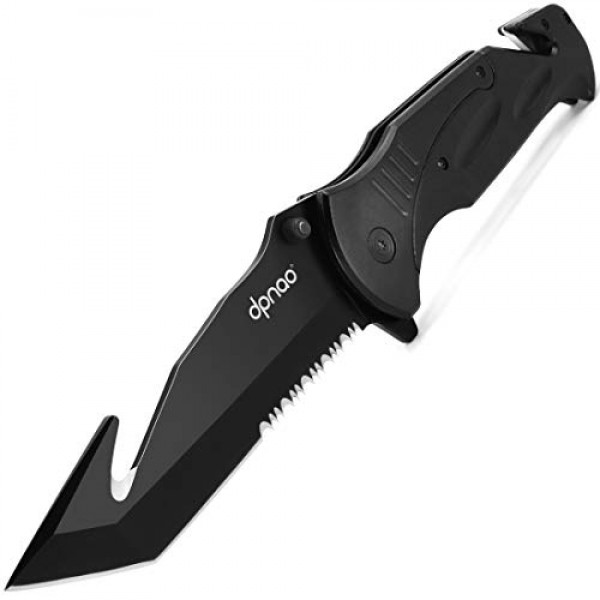 DPNAO DP-09 Pocket Folding knife Hunting Serrated Edge Portable Po...