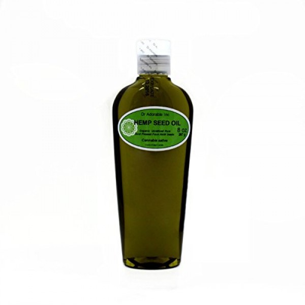 8 oz Premium Hemp Seed Oil Unrefined Pure Organic Cold Pressed by ...
