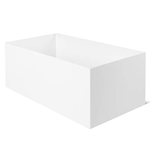 Modern Rectangle Planter Box - 16 Metal Trough Planter Ideal as a...