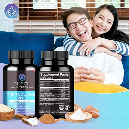 DR EMIL NUTRITION Multi Collagen Plus Pills - to Support Hair, Ski...