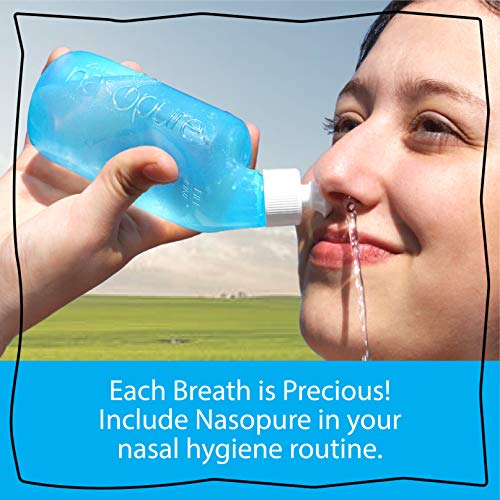 Nasopure Nasal Wash, System Kit, “The Nicer Neti Pot” Sinus Wash K...