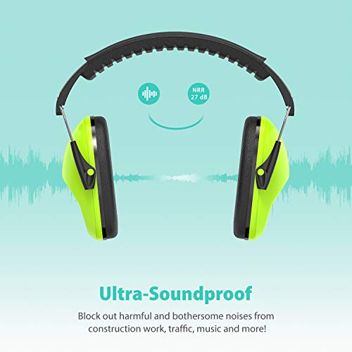 Dr.meter Kids Protective Earmuffs with Noise Blocking Children Ear...