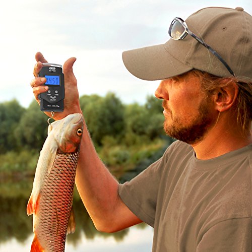 Fish Scale, Dr.meter Backlit LCD Display 110lb/50kg PS01 Fishing S...