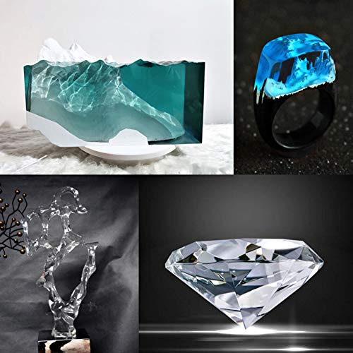 Crystal Clear Casting and Coating Epoxy Resin Kit for Craft, Jewel...