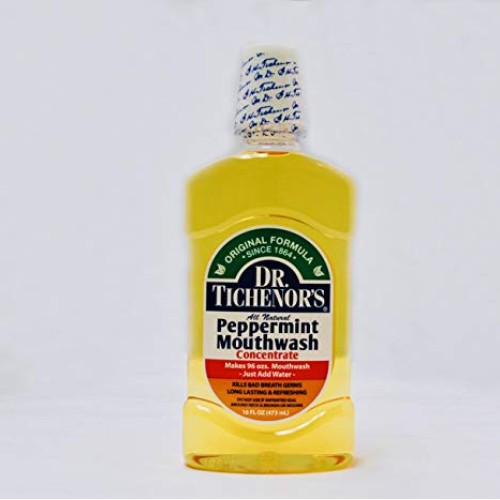Dr. Tichenors All Natural Peppermint Mouthwash, 16 oz Pack of 2