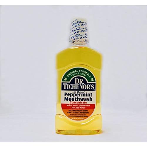 Dr. Tichenors All Natural Peppermint Mouthwash, 16 oz Pack of 2