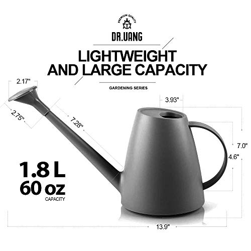 DR.UANG Watering Can for Indoor House Plants Long Spout with Detac...