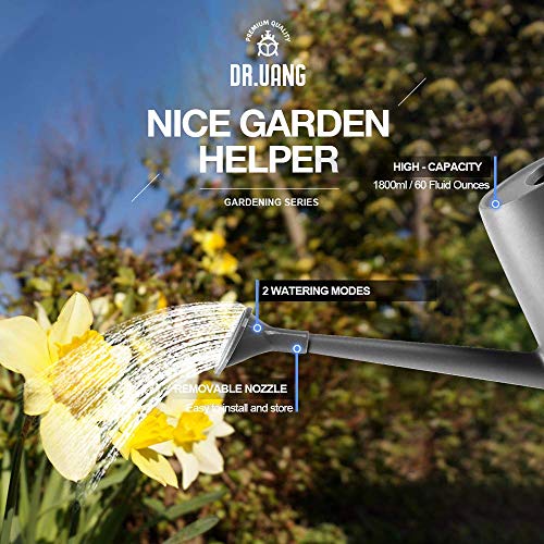 DR.UANG Watering Can for Indoor House Plants Long Spout with Detac...