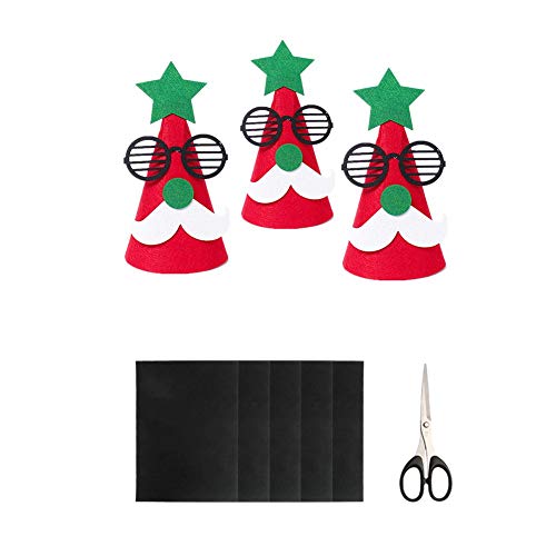 Dragang 12 Pieces Black Felt Fabric Adhesive Sheets , Sticky Back...