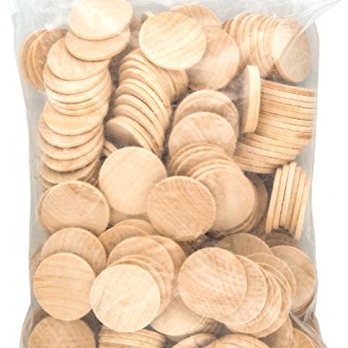 Round Unfinished Natural Wood Circles for Arts and Crafts 1.5 Inch...
