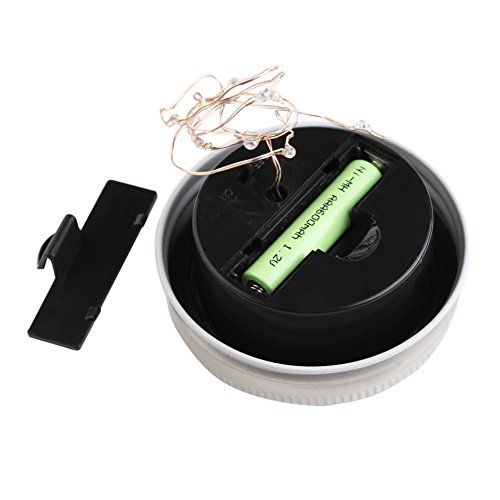 3 Pack Solar Mason Jar Lid – Fairy Mason Solar String Light Lid -F...