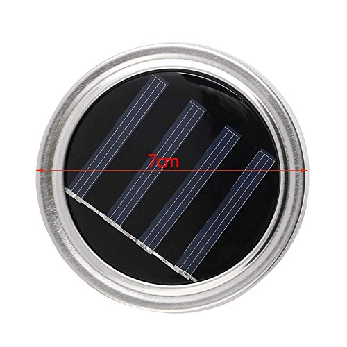 3 Pack Solar Mason Jar Lid – Fairy Mason Solar String Light Lid -F...
