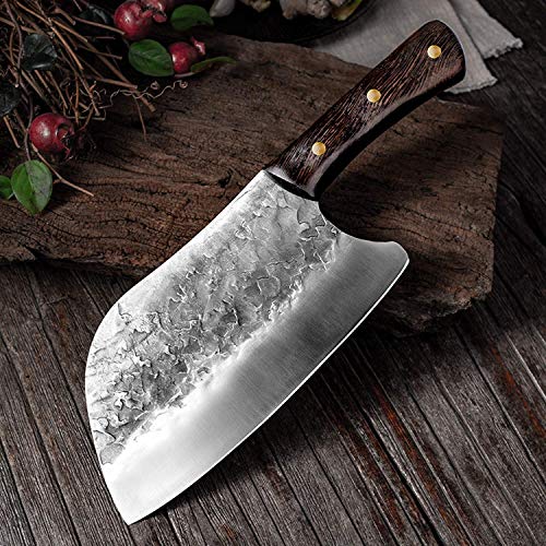 Meat and Vegetable Chinese Cleaver Knife High Carbon Steel Serbian...