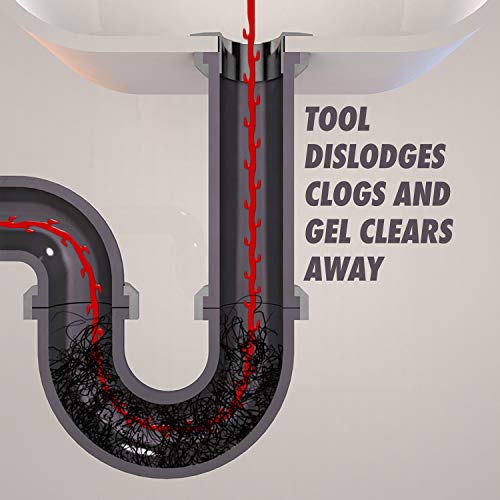 Drano Gel Drain Clog Remover and Cleaner 16oz and Snake Plus Tool ...