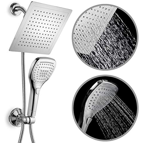 Dream Spa Ultra-Luxury 9 Rainfall Shower Head/Handheld Combo. Con...
